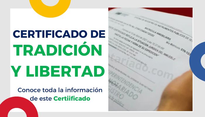 Certificado de tradicion y libertad en linea